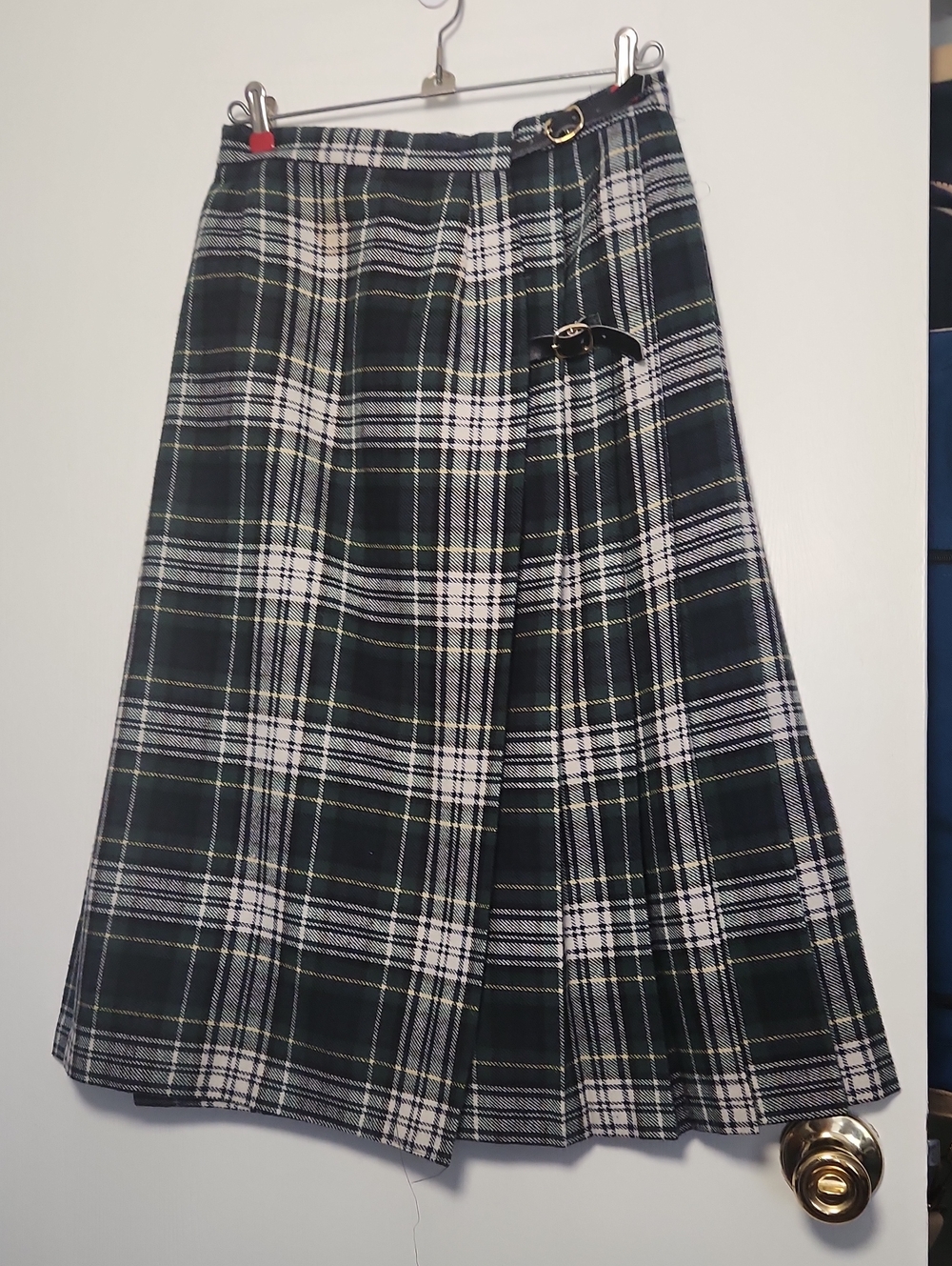 Green Plaid Skirt
